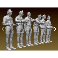 1/72 1/144 1/48 1/64 World Ii German North Africa Tank Crew Resin Model