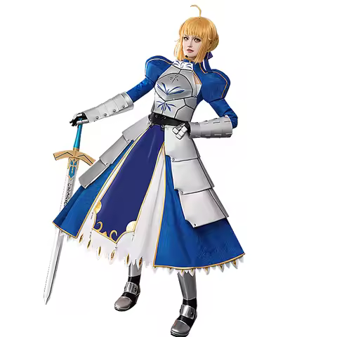 Anime Saber Cosplay Costume Game Fate/Stay Night Cosplay Artoria Pendragon Saber Women Costume Armor