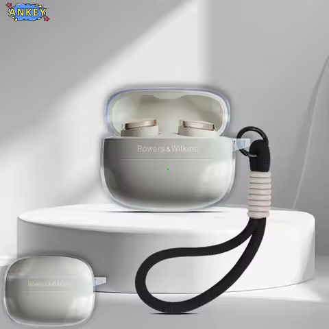 for Bowers & Wilkins Pi8 Pi6 Case B&W Protective Transparent Clear TPU Covers Bluetooth Earphone She