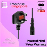 Singapore Safety Mark TV Power Cable Also Support PS4 PS5 Speaker Printer Charger Power Cord C7