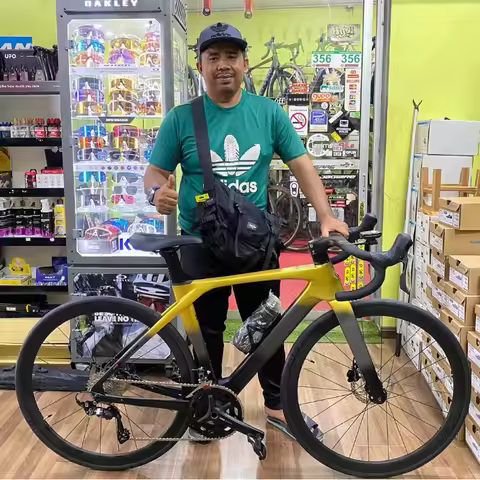 T10Pro 700X28 Carbon Wireless Road Bike WheelTop EDS TX 2X12S Electronic Shifter Racing Bicycle with