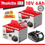100% Asli Makita 6Ah/5Ah/3Ah untuk Makita 18V BL1830B BL1850B BL1850 BL1840 BL1860 BL1815 Gantian Li