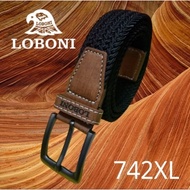 Loboni Belt 742XL Men Canvas Elastic XL Belt 1.3 inches ( 3.5 cm )
