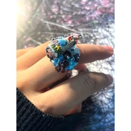 zi2.rennt Animal Rings Handmade Beaded Rings Owl Rings Lucky Owl