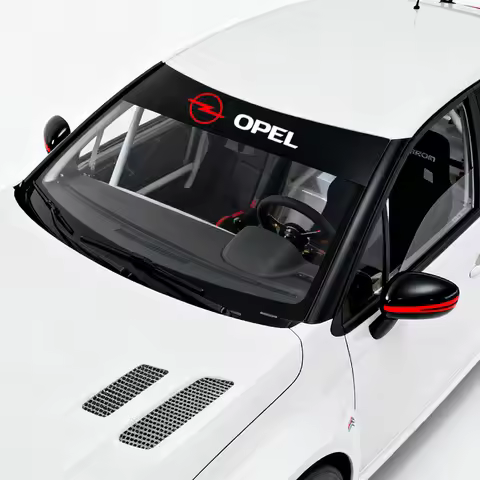 Car windshield sun visor strip stickers to prevent direct sunlight For Opel Astra j g Insignia Corsa