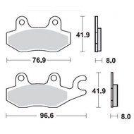 SBS 638RS Front Racing Sinter Brake Pad for Triumph Tiger 1050 07