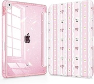 Tuiklol for iPad 10.2 inch 9th/8th/7th Gen 2021 2020 2019 Case, Built in Pencil Holder Sparkly Prote