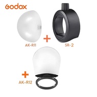 Godox AK-R11 + AK-R12 Light Diffuser Combo + SR2 Mount for Godox V1, AD100Pro, V860, V860II, V860III