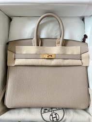 Hermes Birkin 25 斑鳩灰 金扣