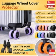 Luggage Wheel Cover ProtectorTrolley Case Castor Shoes Travel Baggage Suitcase Wheel Silicone Protec