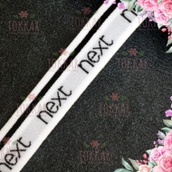 (Per Meter) KRB217 Striped Rubber Black Next Elastic Rubber/ 2Cm Wide