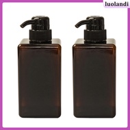 Liquid Soap Holder Pump Bottle Shampoo Container Clear Refillable Empty Bottles Dispenser  luolandi