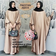 Baju Muslim wanita Gamis Pakistan Abaya Wafel fit xxl