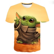 The Mandalorian babyyoda Baby Yoda Fashion Casual 3D Digital Printing Short-Sleeved T-Shirt HF11.26