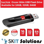 SanDisk Cruzer Glide 16GB 32GB 64GB USB Flash Drive Thumbdrive Pendrive Memory