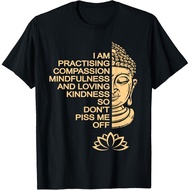 Men's cotton T-shirt Meditation Buddha T Shirt gift idea for men and women T-Shirt Fast Shipping 4XL
