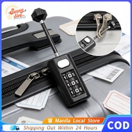 Mini 3 Digit Resettable Combination Lock Luggage Padlock Number Coded Zipper Lock Customs Lock
