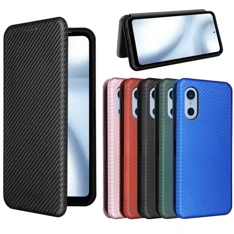 For Fujitsu FCNT Arrows WE 3 Case Luxury Carbon Fiber Skin Magnetic Adsorption Case For Fujitsu Arro