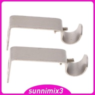 [Sunnimix3] Set of Drapery Curtain Rod Bracket Holder for 0.62 inch Rod,Sturdy Steel