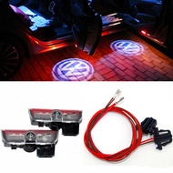 2pcs Car LED Logo Light Door Projector Welcome Lights For Volkswagen VW Passat B6 B7 Tiguan Jetta MK