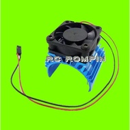 RC Alloy 540 Motor Heat Sink & DC5V Fan Cooling For HSP Wltoy And Other Model Car