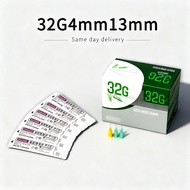 Ready stock！！韩国32g针头32g*4mm 32g*13mm Painless Needles 100pcs /box