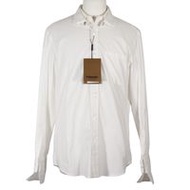 Burberry 男款白色棉質長袖襯衫（4558047, 1006）[未使用]
