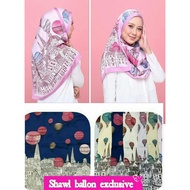 Shawl Satin Bubble Printed