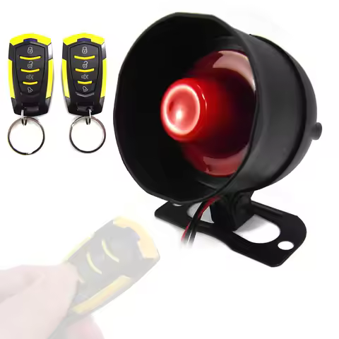 Universal Car Alarm 12V Automobile Protection System Device 7-Levels Sensitivity Vehicle Alarm Syste