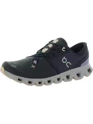 On Running | Cloud X 3 Womens Woven Cushioned Footbed Running & Training Shoes