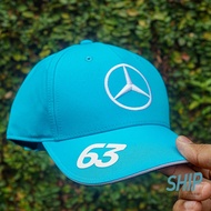 Driver cap RUSSELL MERCEDES blue F1 original 2024 formula 1 F1