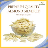 Premium Quality Almond Silvered / Strip Badam Potongan Panjang 250g