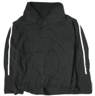 ADAM ET ROPE 24SS 永續立領抽繩襯衫 GAH04030，均碼，黑色，長袖上衣 [二手] [ADAM ET ROPE]