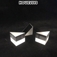 HOUEVIYS Rainbow Prism, Optical Glass Reflecting Triangular Prism,  Miniature Optical Components 20m