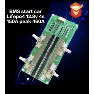 ฺBMS BMS start car Lifepo4 4s 12.8v 150A รองรับกระแสชั่วขณะ 460A สำหรับแบตคลิเธียมฟอตเฟต BMS สำหรับ