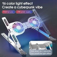 7 Level Adjustable Computer Foldable laptop Stand 2 Fans Aluminum Laptop Stand Ergonomic Laptop Cooling Pads