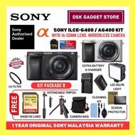 Sony ILCE-6400 A6400 Mirrorless Camera Body & Kit 16-50mm OSS Lens | Package | 1 Year Sony Malaysia 