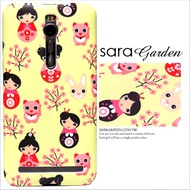 【Sara Garden】客製化 手機殼ASUS 華碩 Zenfone3 Deluxe 5.7吋 ZS570KL櫻花招財貓兔兔保護殼 硬殼