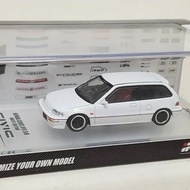 HONDA Inno64 Civic EF9 SiR White Customize Your Own ModelHONDA