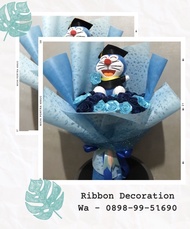 Doraemon , Wisuda Doraemon , Bucket Boneka Doraemon