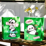 Vast Cartoon Panda Gift Bag Student Cute High-Looking Paper Bag Children's Day Inspirational Handbag Gift Packaging Bag EN