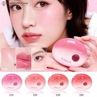 Wishlistforyou 2 in 1 Light Powder Blusher Lipstick Two in Use Lip Cheek Blusher Dual-use Easy To Co