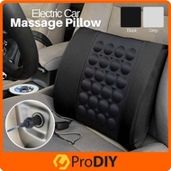 Car Pillow Massage Vibration Lumbar Electric Massage Back Alat Penyandar Kerusi Boleh Urut Badan Untuk Kereta