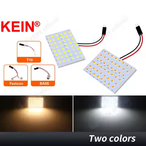 KEIN 10PCS 48SMD Light Panel C5W C10W Festoon Led Bulb Car Dome Interior Reading Trunk Lamp Warm Whi