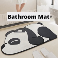 {SG} 40×60cm Non Slip Bath Mat Bathroom Mat Anti Slip Floor Mat Thick Plush Rug Water Absorbent Shower Mat