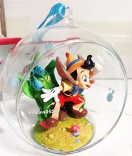 Disney Pinocchio 迪士尼聖誕吊飾玻璃球掛件，小木偶匹諾曹飾品實品係圖片