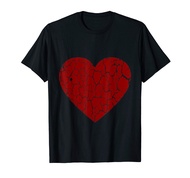 Womens Vintage Distressed Heart Grunge Shirt Love T-shirt T-Shirt