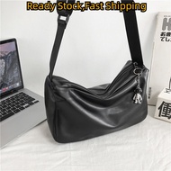 ABC New Japanese Beg Silang Lelaki Style Casual and Simple Commuting Men Chest Bag with Large Capacity Sling Bag Waterproof Men Oxford Cloth Crossbody Bag for Male and Female Students Tas Samping Pria Keren 男生胸包24042802