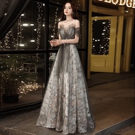 EAGLELY Maxi Long Sequins Evening Dress Banquet 2024 Annual Meeting Elegant Temperament Off Shoulder