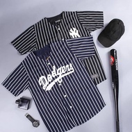 Unisex Striped Dodgers Baseball Jersey